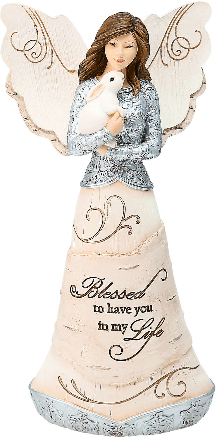 Blessed by Elements - Blessed - 7.5" Angel Holding Bunny
