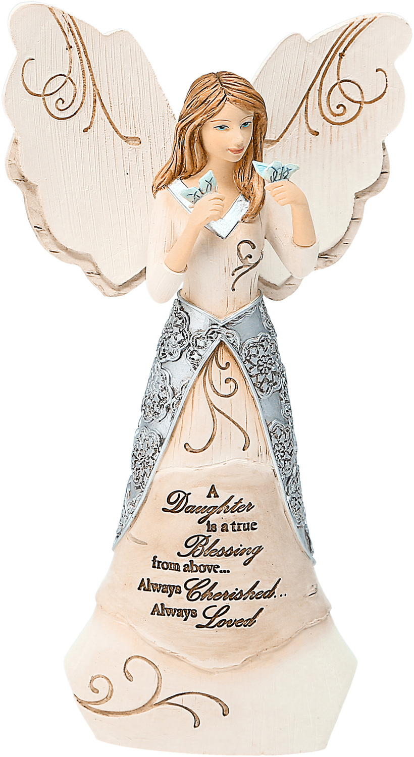 Daughter by Elements - Daughter - 6" Angel Holding Butterflies