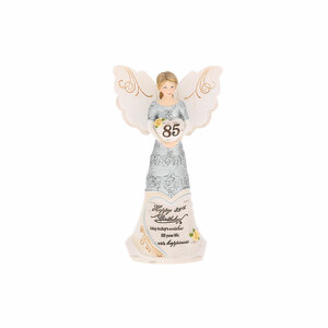 85th Birthday by Elements - 6" Angel Holding Heart