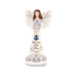 Lake House by Elements - 7.5" Angel Holding Anchor