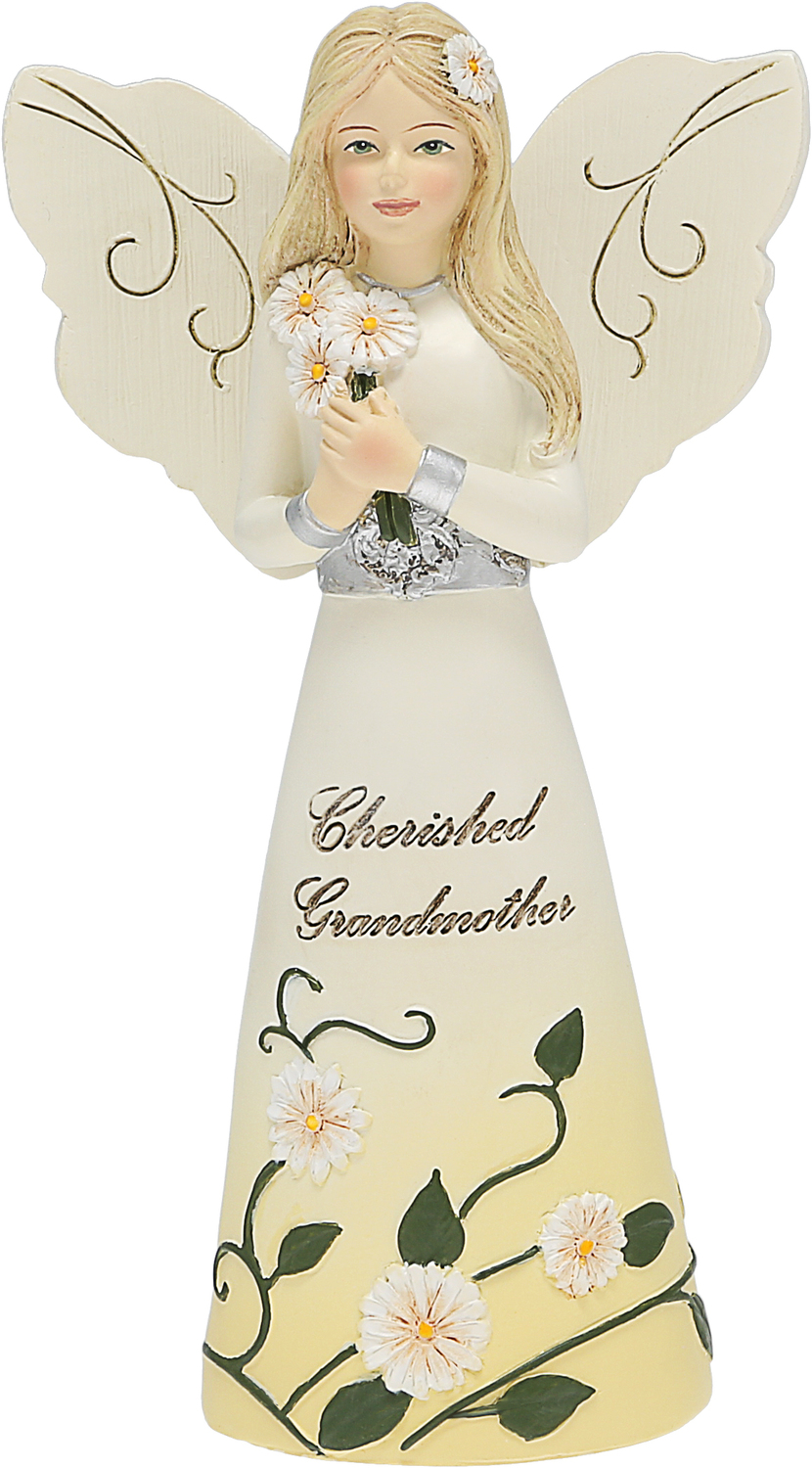 Grandmother by Elements - Grandmother - 5" Angel Holding Daisies