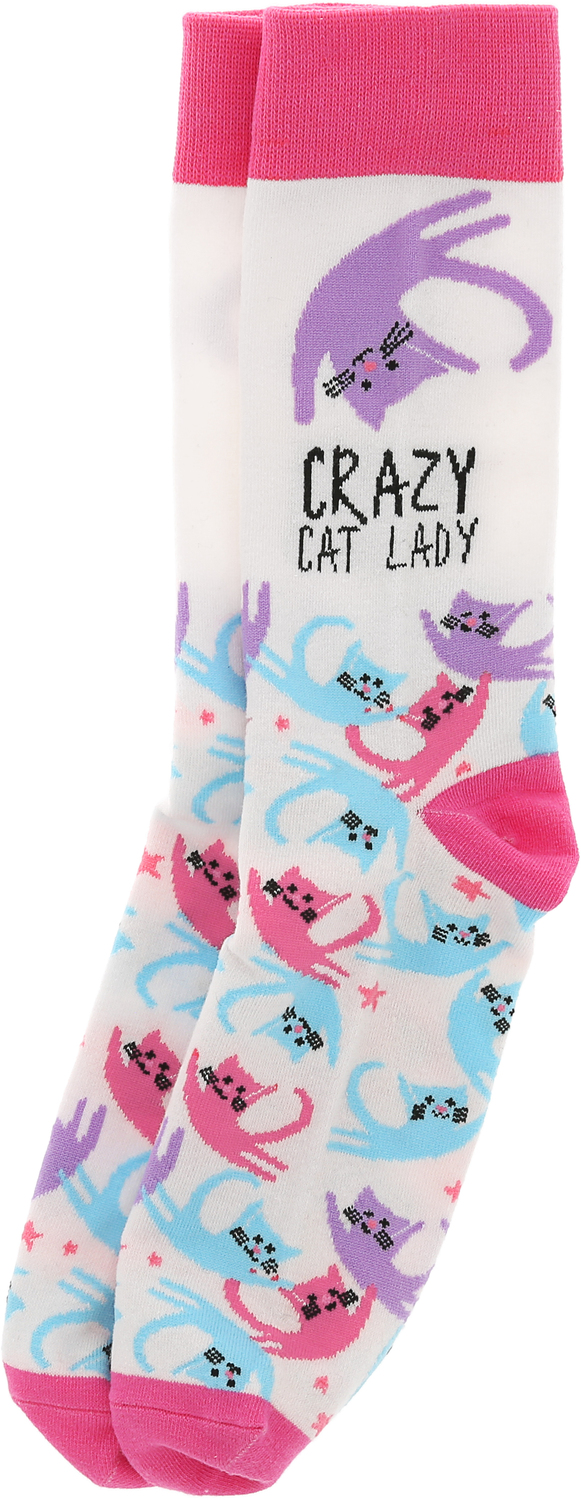Crazy Cat Lady by Pawsome Pals - Crazy Cat Lady - Unisex Crew Socks
Size: M/L