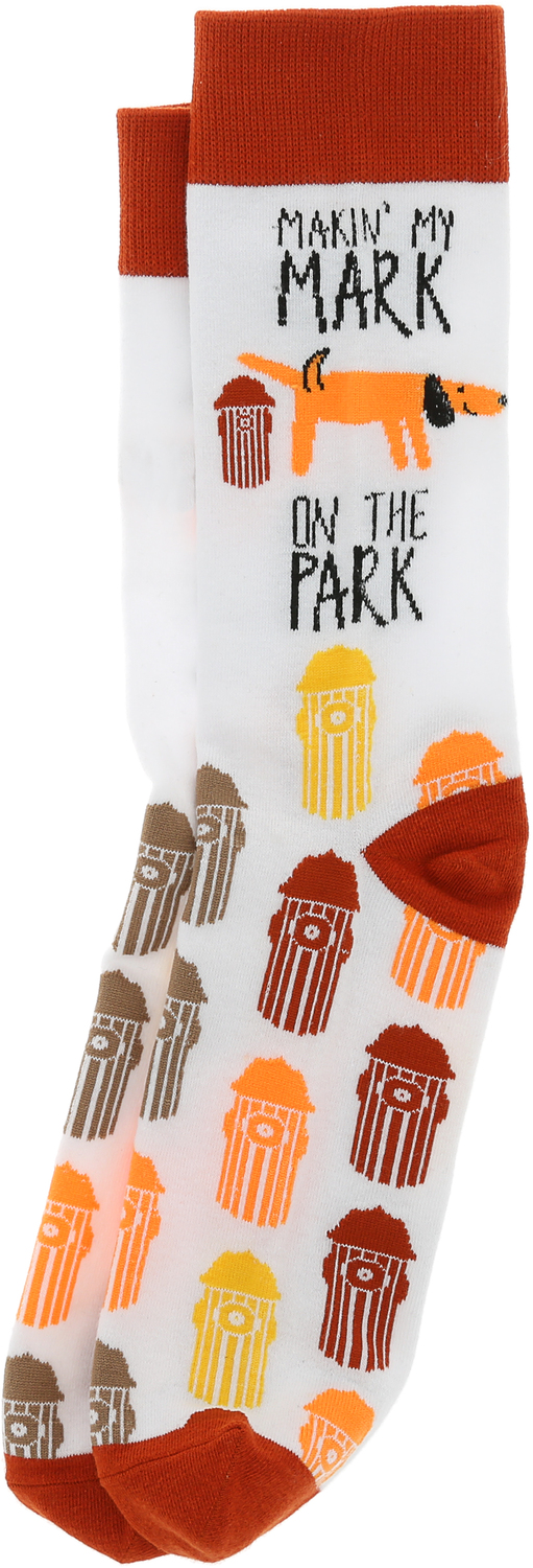 Mark on the Park by Pawsome Pals - Mark on the Park - Unisex Crew Socks
Size: M/L