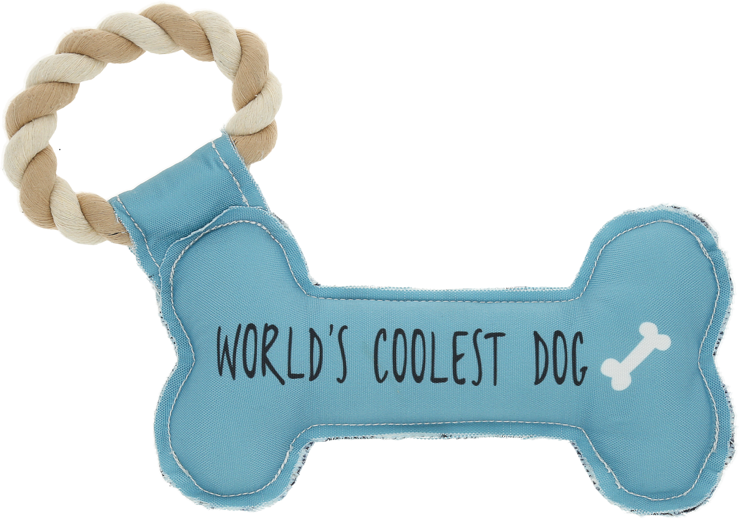Coolest Dog by Pawsome Pals - Coolest Dog - Canvas Dog Toy on a Rope