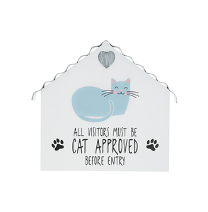 Cat Approved by Pawsome Pals - 6" MDF Plaque