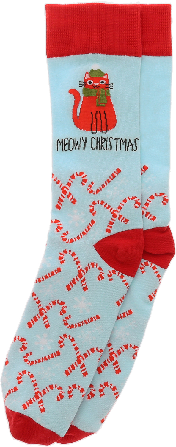 Meowy Christmas by Pawsome Pals - Meowy Christmas - Unisex Crew Socks
Size: M/L