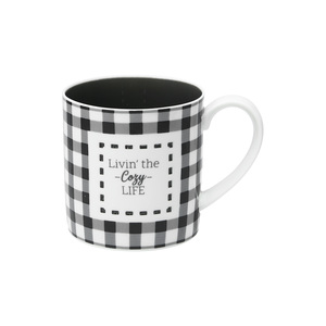 Cozy Life by Farmhouse Family - 17 oz. Pierced Porcelain Mug