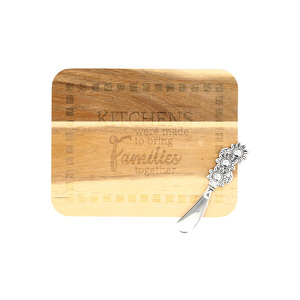 Family by Farmhouse Family - 9" x 7" Acacia Serving Board with Spreader