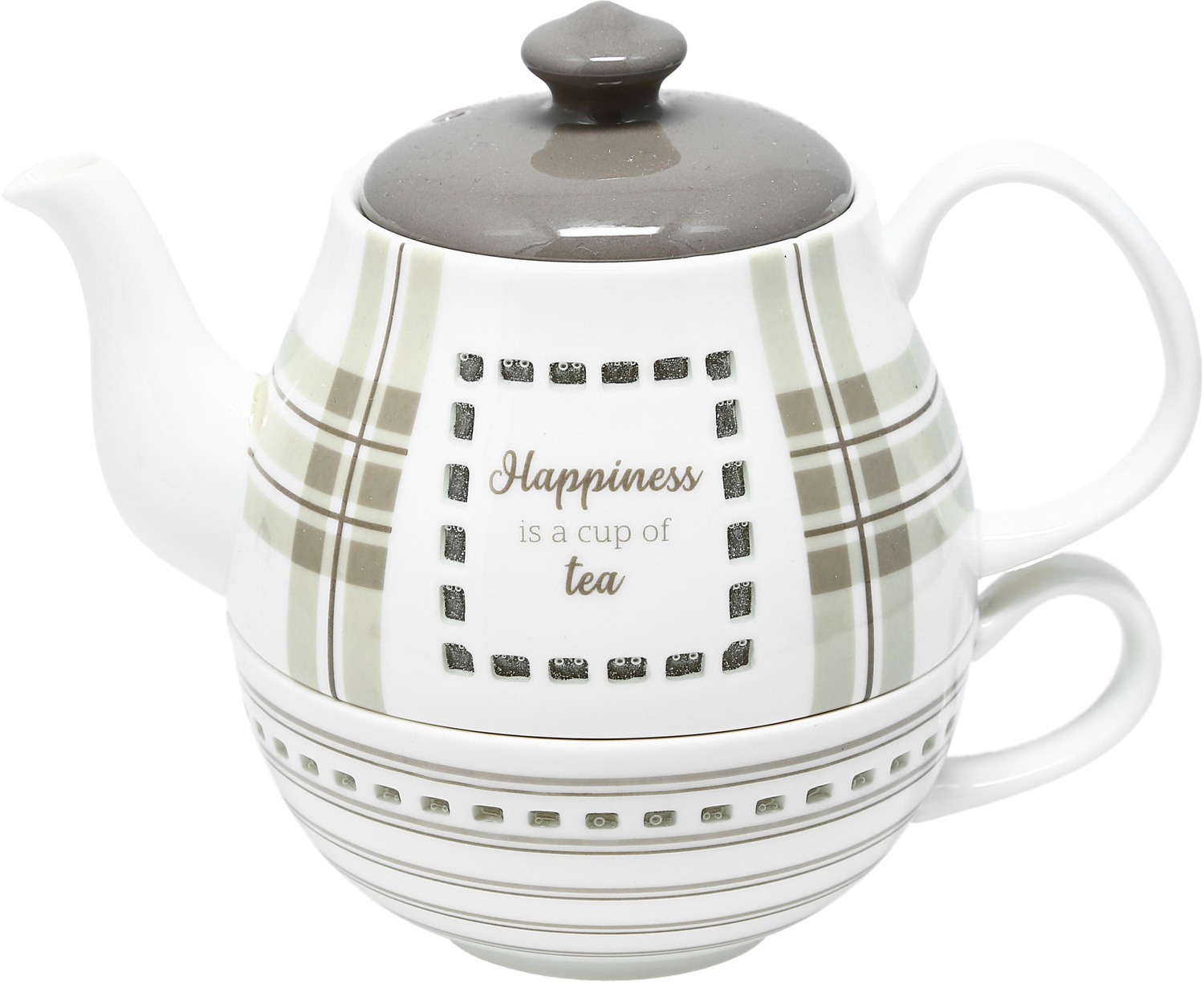 Happiness by Farmhouse Family - Happiness - Tea for One Set
(17 oz Teapot & 8.5 oz Cup)