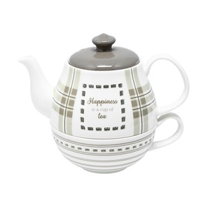 Happiness by Farmhouse Family - Tea for One Set
(17 oz Teapot & 8.5 oz Cup)