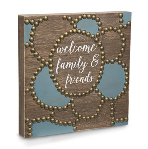 Welcome by Emmaline - 8"  Plaque