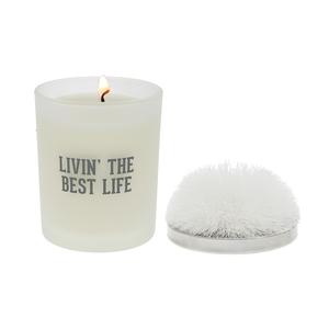 Best Life - White by Repre-Scent - 5.5 oz - 100% Soy Wax Candle with Pom Pom Lid
Scent: Tranquility