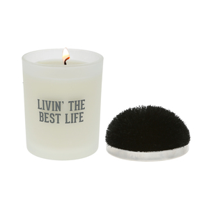 Best Life - Black by Repre-Scent - 5.5 oz - 100% Soy Wax Candle with Pom Pom Lid
Scent: Tranquility