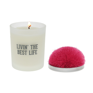 Best Life - Hot Pink by Repre-Scent - 5.5 oz - 100% Soy Wax Candle with Pom Pom Lid
Scent: Tranquility