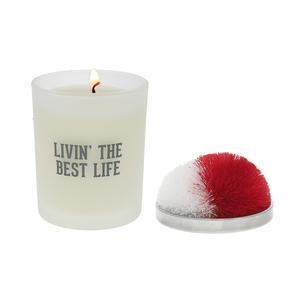 Best Life - Red & White by Repre-Scent - 5.5 oz - 100% Soy Wax Candle with Pom Pom Lid
Scent: Tranquility