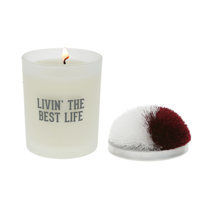Best Life - Maroon & White by Repre-Scent - 5.5 oz - 100% Soy Wax Candle with Pom Pom Lid
Scent: Tranquility