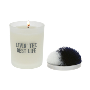 Best Life - Navy & White by Repre-Scent - 5.5 oz - 100% Soy Wax Candle with Pom Pom Lid
Scent: Tranquility