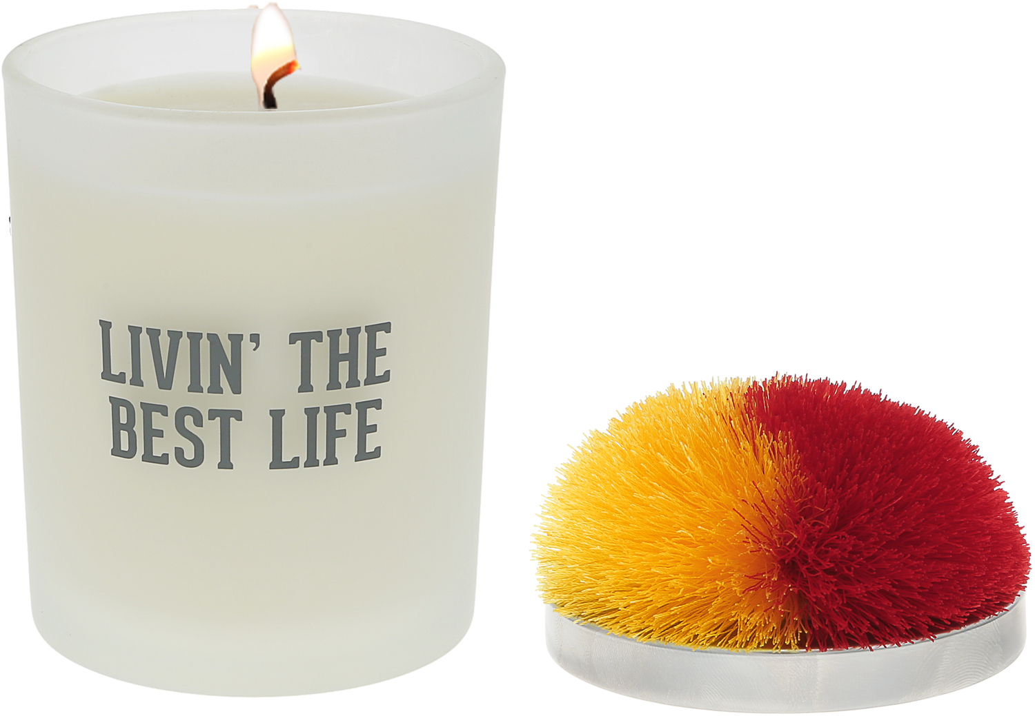Best Life - Red & Yellow by Repre-Scent - Best Life - Red & Yellow - 5.5 oz - 100% Soy Wax Candle with Pom Pom Lid
Scent: Tranquility