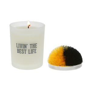 Best Life - Black & Yellow by Repre-Scent - 5.5 oz - 100% Soy Wax Candle with Pom Pom Lid
Scent: Tranquility
