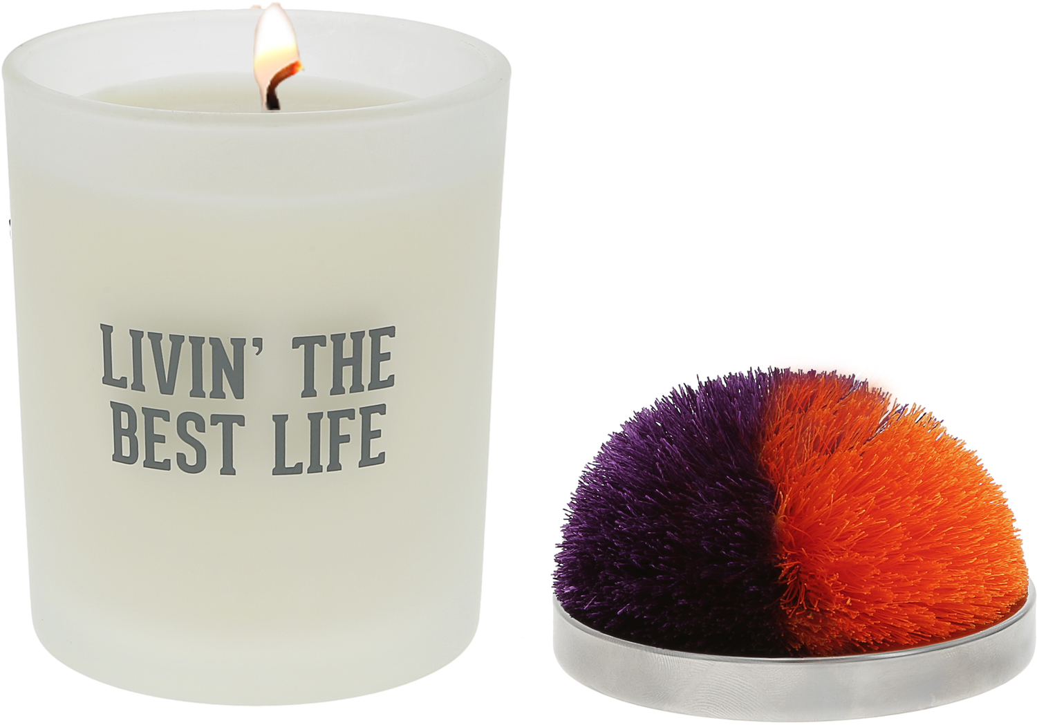 Best Life - Purple & Orange by Repre-Scent - Best Life - Purple & Orange - 5.5 oz - 100% Soy Wax Candle with Pom Pom Lid
Scent: Tranquility
