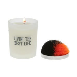 Best Life - Black & Orange by Repre-Scent - 5.5 oz - 100% Soy Wax Candle with Pom Pom Lid
Scent: Tranquility