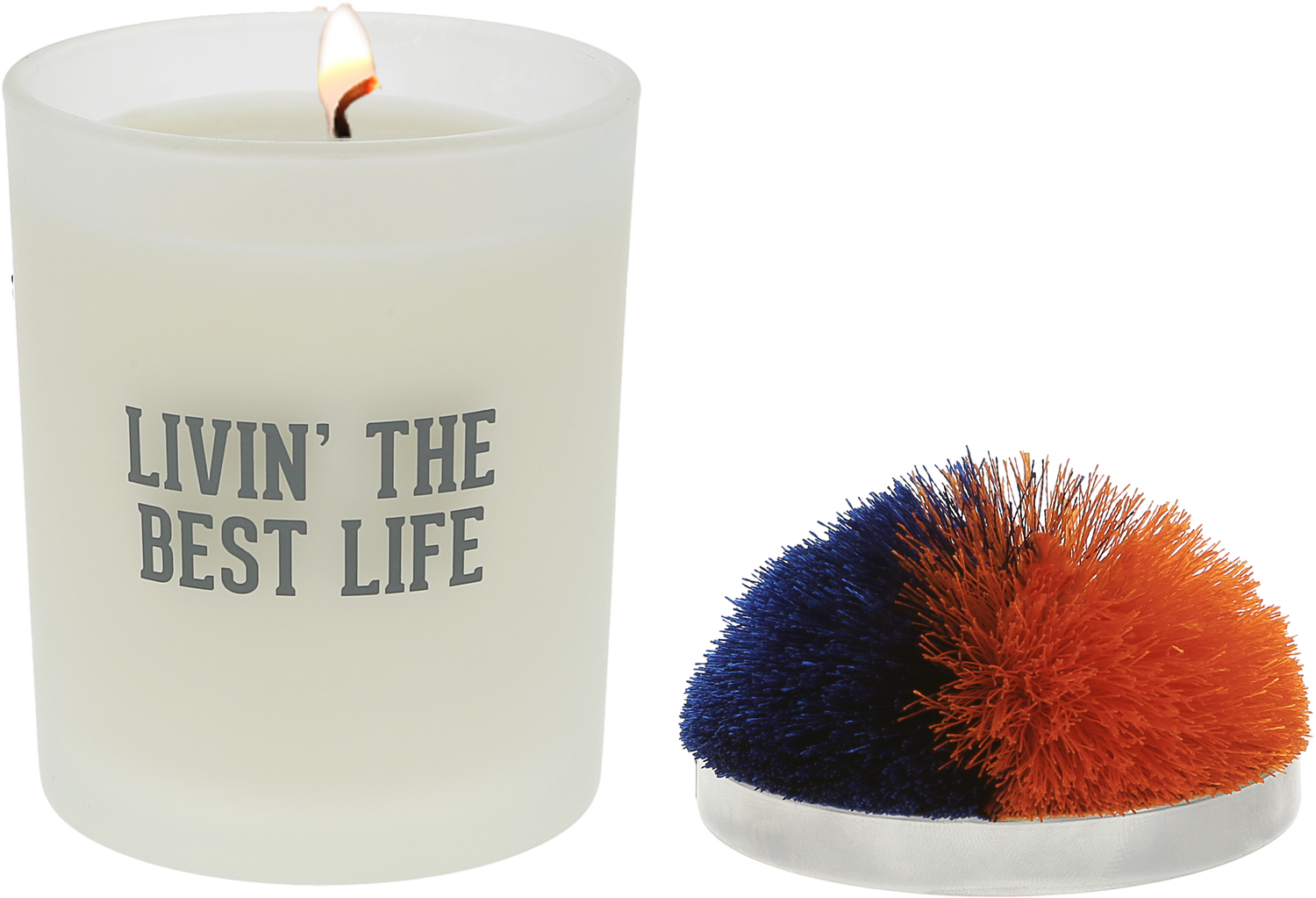 Best Life - Blue & Orange by Repre-Scent - Best Life - Blue & Orange - 5.5 oz - 100% Soy Wax Candle with Pom Pom Lid
Scent: Tranquility