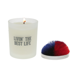 Best Life - Red & Blue by Repre-Scent - 5.5 oz - 100% Soy Wax Candle with Pom Pom Lid
Scent: Tranquility