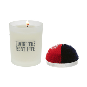 Best Life - Red & Navy by Repre-Scent - 5.5 oz - 100% Soy Wax Candle with Pom Pom Lid
Scent: Tranquility