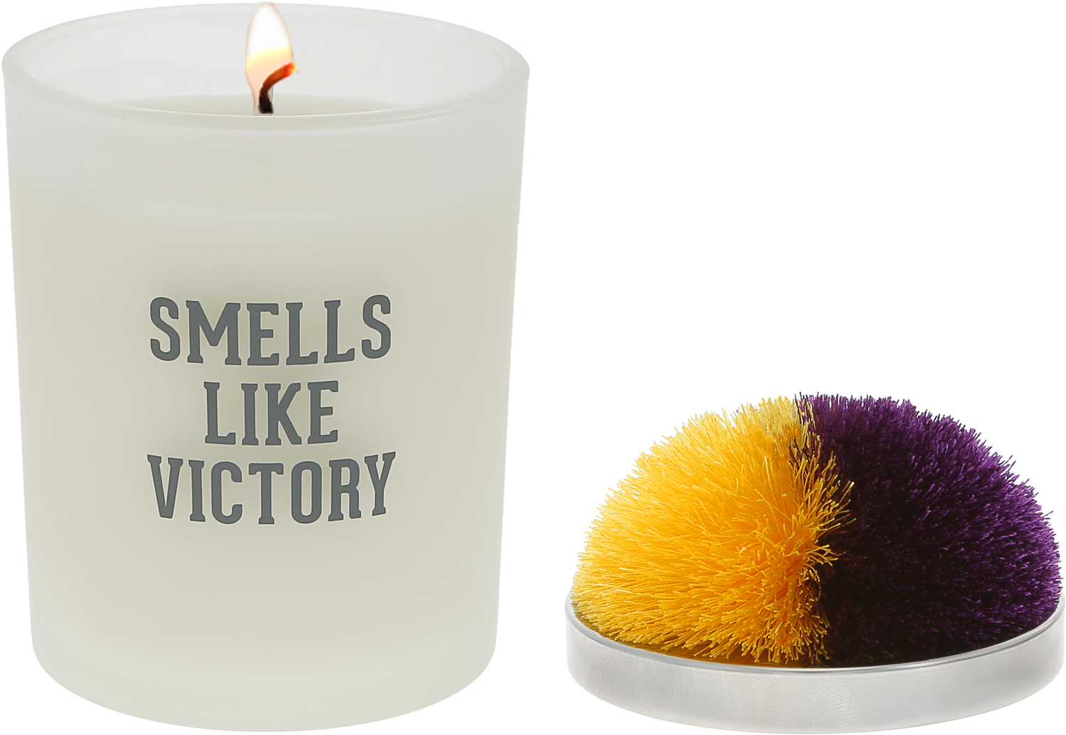 Victory - Purple & Yellow by Repre-Scent - Victory - Purple & Yellow - 5.5 oz - 100% Soy Wax Candle with Pom Pom Lid
Scent: Tranquility