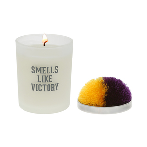 Victory - Purple & Yellow by Repre-Scent - 5.5 oz - 100% Soy Wax Candle with Pom Pom Lid
Scent: Tranquility