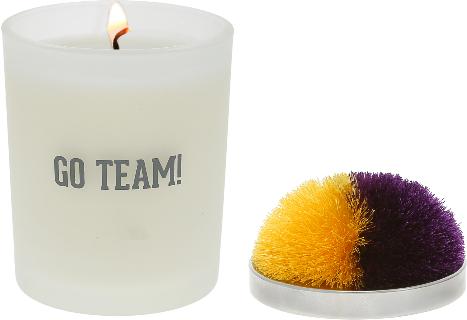 Go Team! - Purple & Yellow by Repre-Scent - Go Team! - Purple & Yellow - 5.5 oz - 100% Soy Wax Candle with Pom Pom Lid
Scent: Tranquility