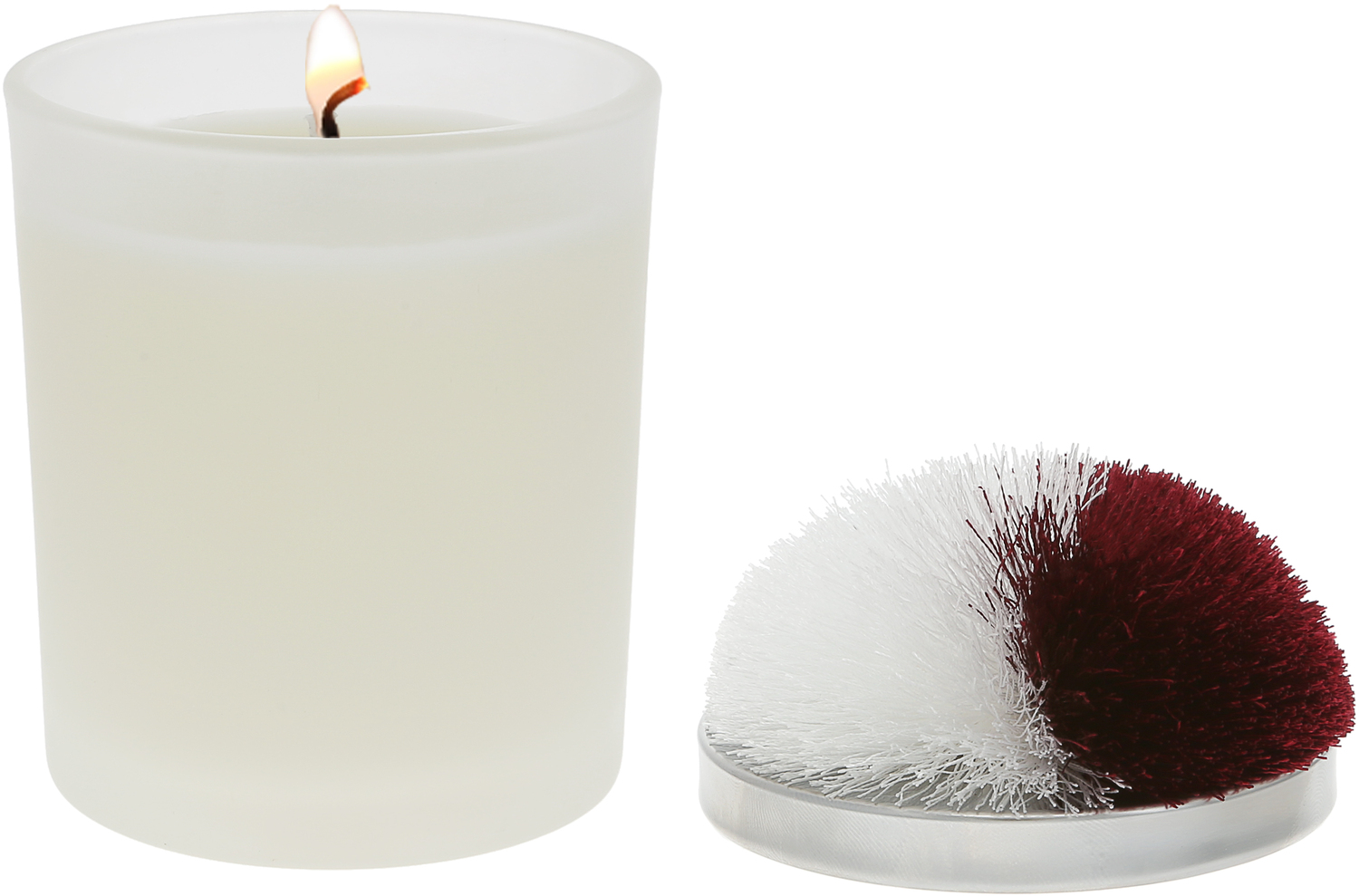 Blank - Maroon & White by Repre-Scent - Blank - Maroon & White - 5.5 oz - 100% Soy Wax Candle with Pom Pom Lid
Scent: Tranquility