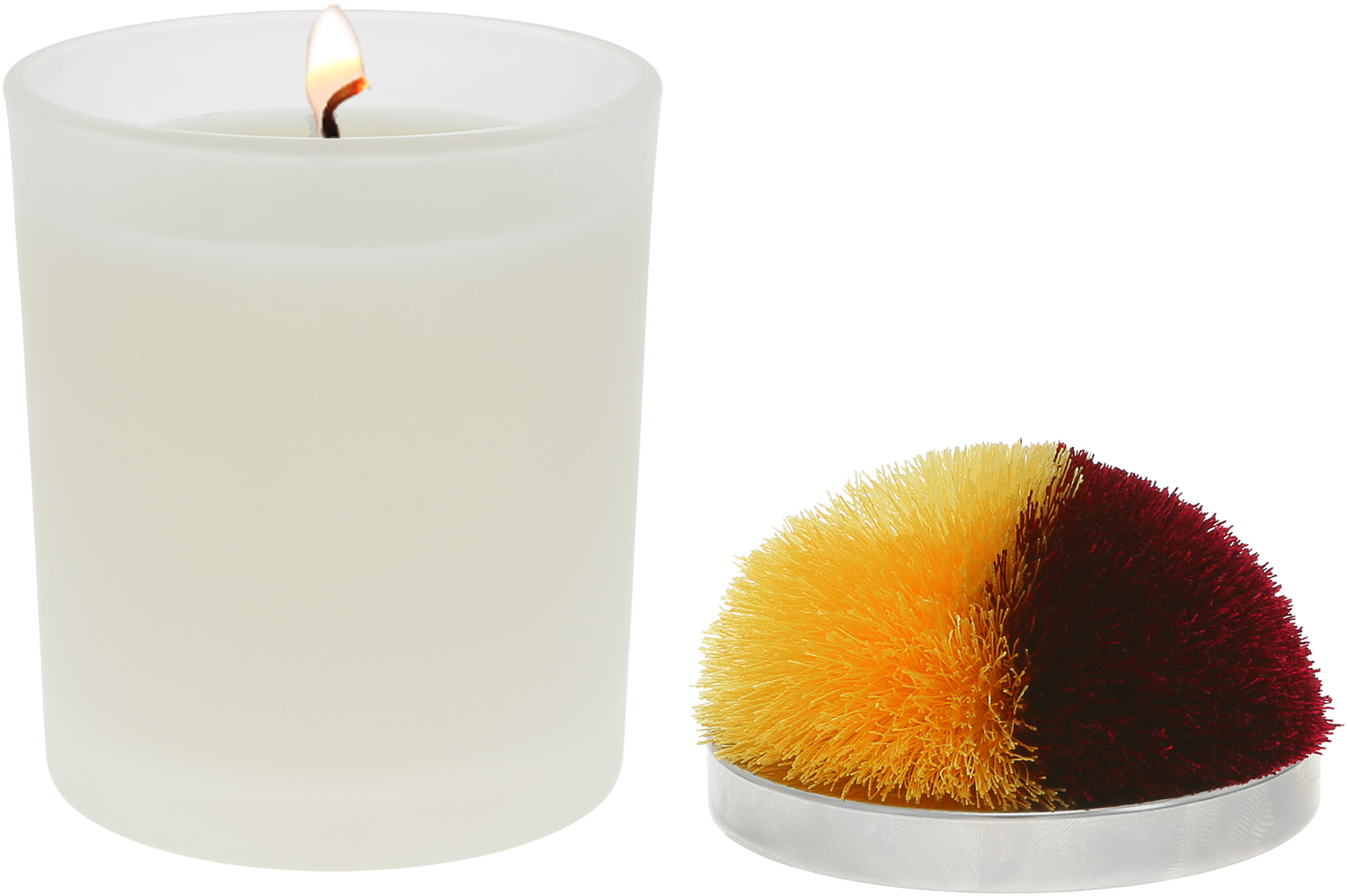 Blank - Maroon & Yellow by Repre-Scent - Blank - Maroon & Yellow - 5.5 oz - 100% Soy Wax Candle with Pom Pom Lid
Scent: Tranquility