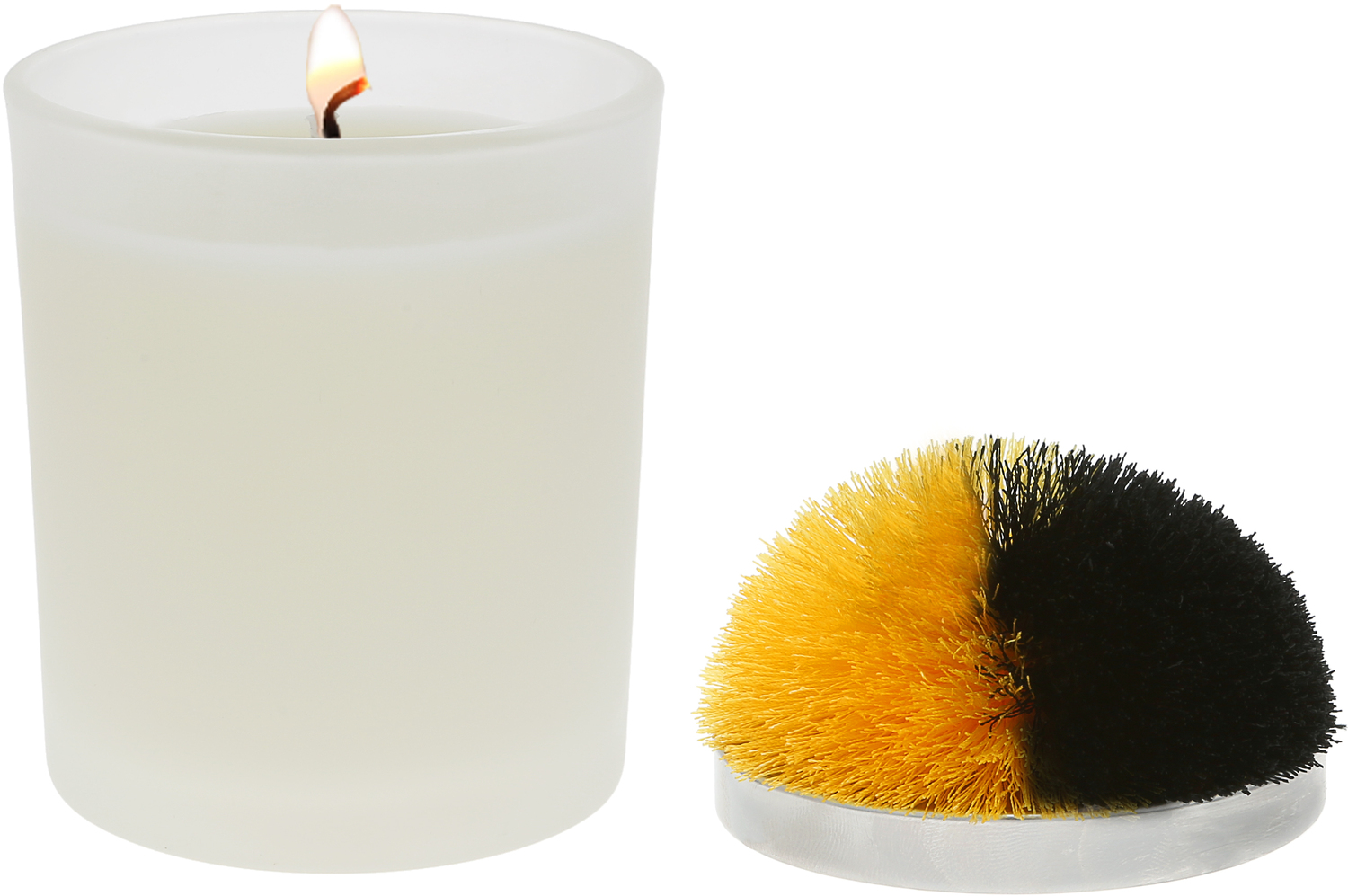 Blank - Black & Yellow by Repre-Scent - Blank - Black & Yellow - 5.5 oz - 100% Soy Wax Candle with Pom Pom Lid
Scent: Tranquility