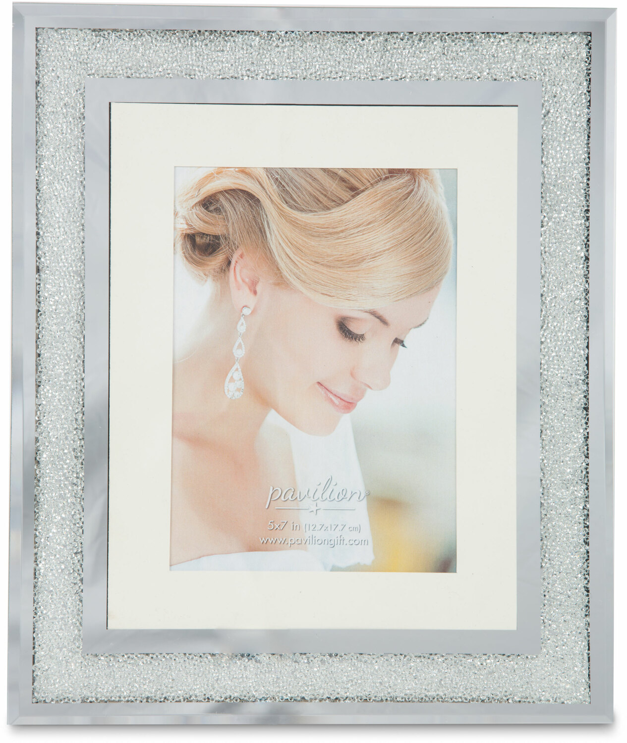 Crystal by Glorious Occasions - Crystal - 10.25"x12.25" Frame (Holds 5"x 7" Photo)