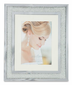 Crystal by Glorious Occasions - 10.25" x 12.25" Frame (Holds 5" x 7" Photo)