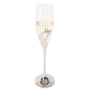 Maid of Honor by Glorious Occasions - 8 oz. Champagne Flute with Zinc Stem