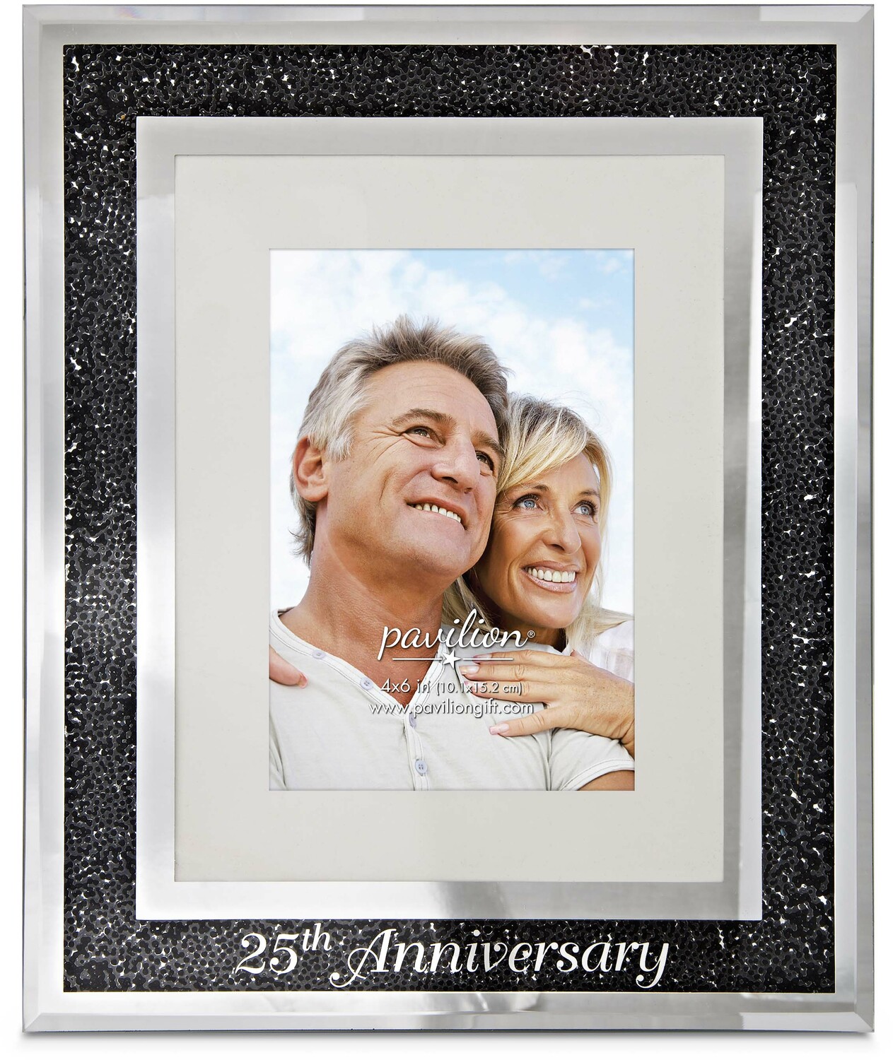 25th Anniversary by Glorious Occasions - 25th Anniversary - 9"x11" Frame (Holds 4"x6" Photo)