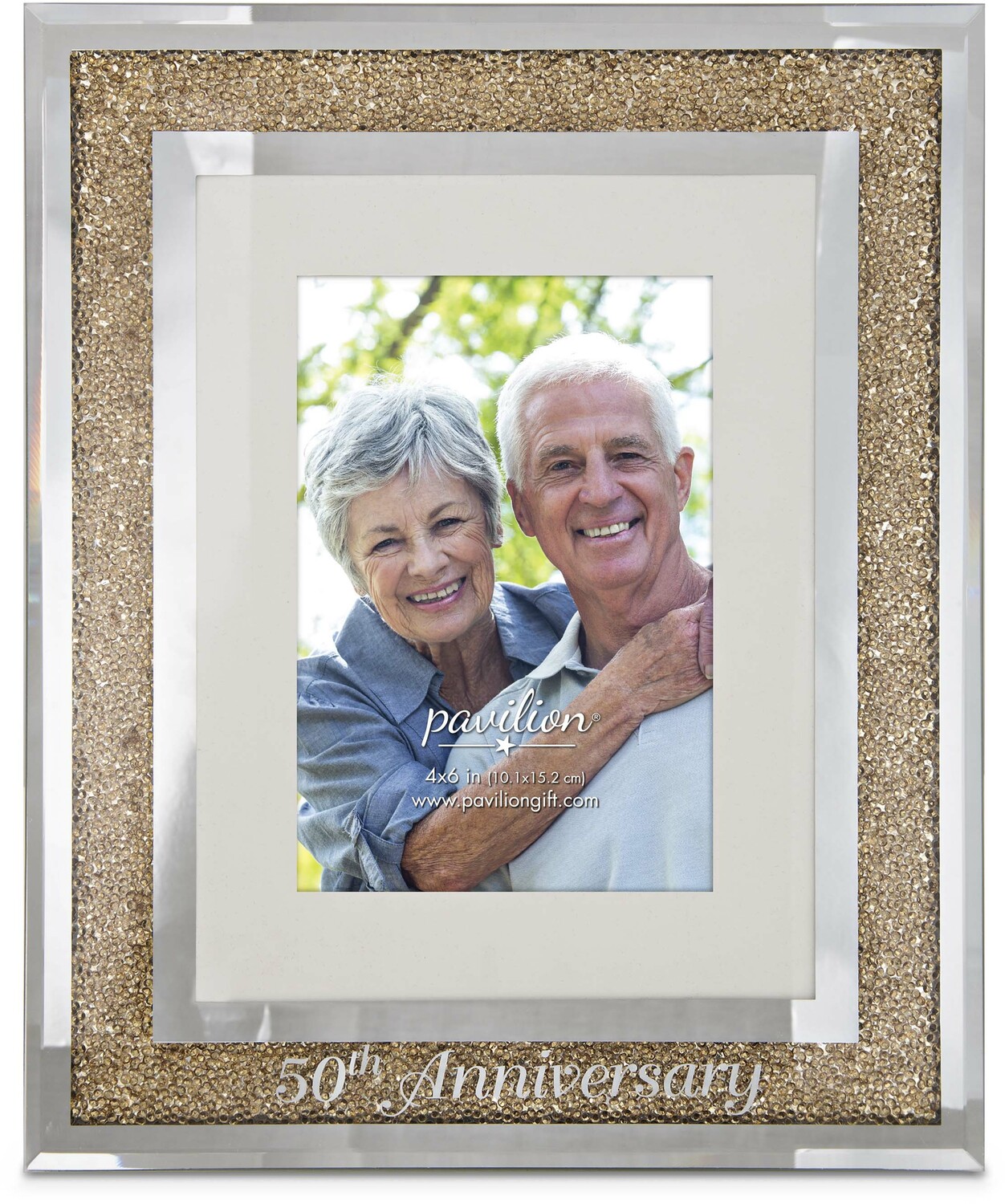 50th Anniversary by Glorious Occasions - 50th Anniversary - 9"x11" Frame (Holds 4"x6" Photo)