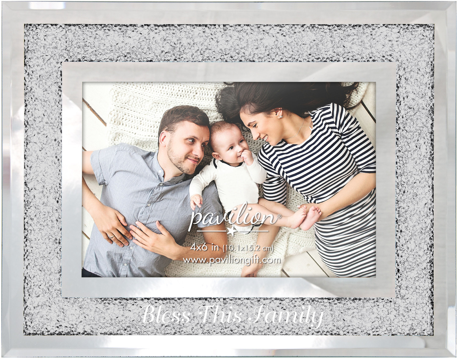 Bless This Family by Glorious Occasions - Bless This Family - 7.25" x 9.25" Frame (Holds  4" x 6" Photo)