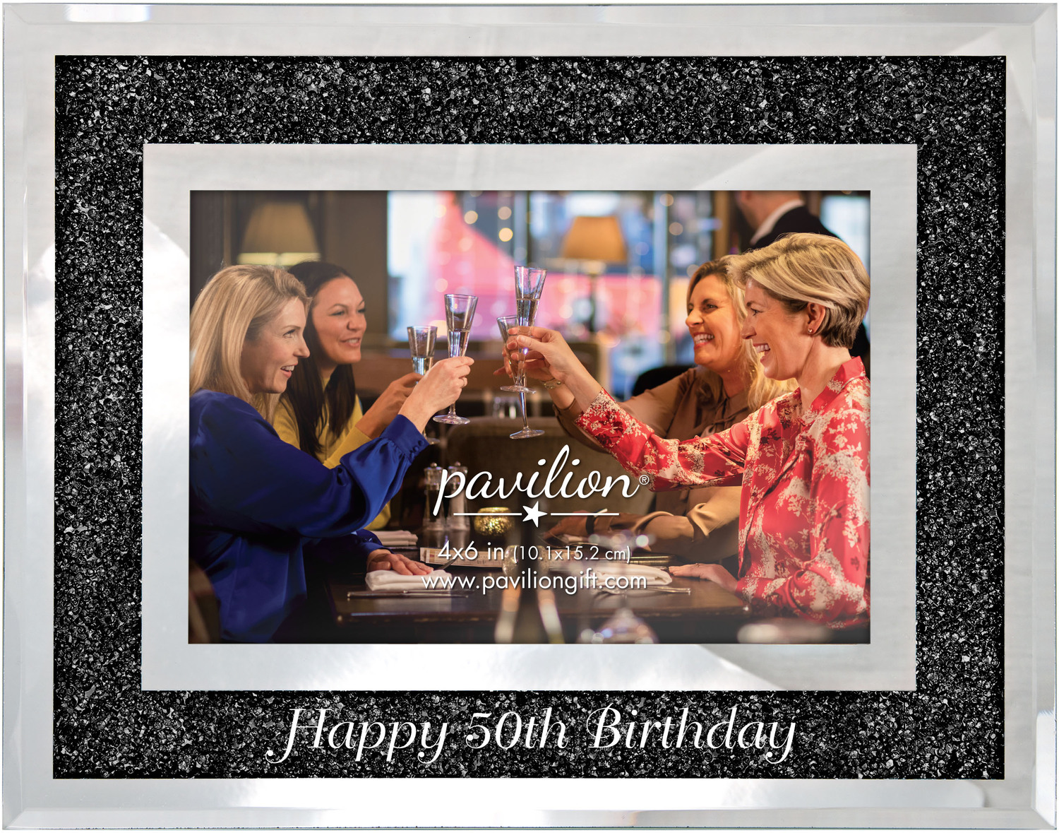Happy 50th by Glorious Occasions - Happy 50th - 7.25" x 9.25" Frame (Holds  4" x 6" Photo)