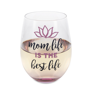 Mom Life by Mom Life - 18 oz Stemless Wine Glass