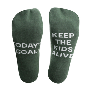 Today's Goal by Mom Life - Ladies Cotton Blend Sock