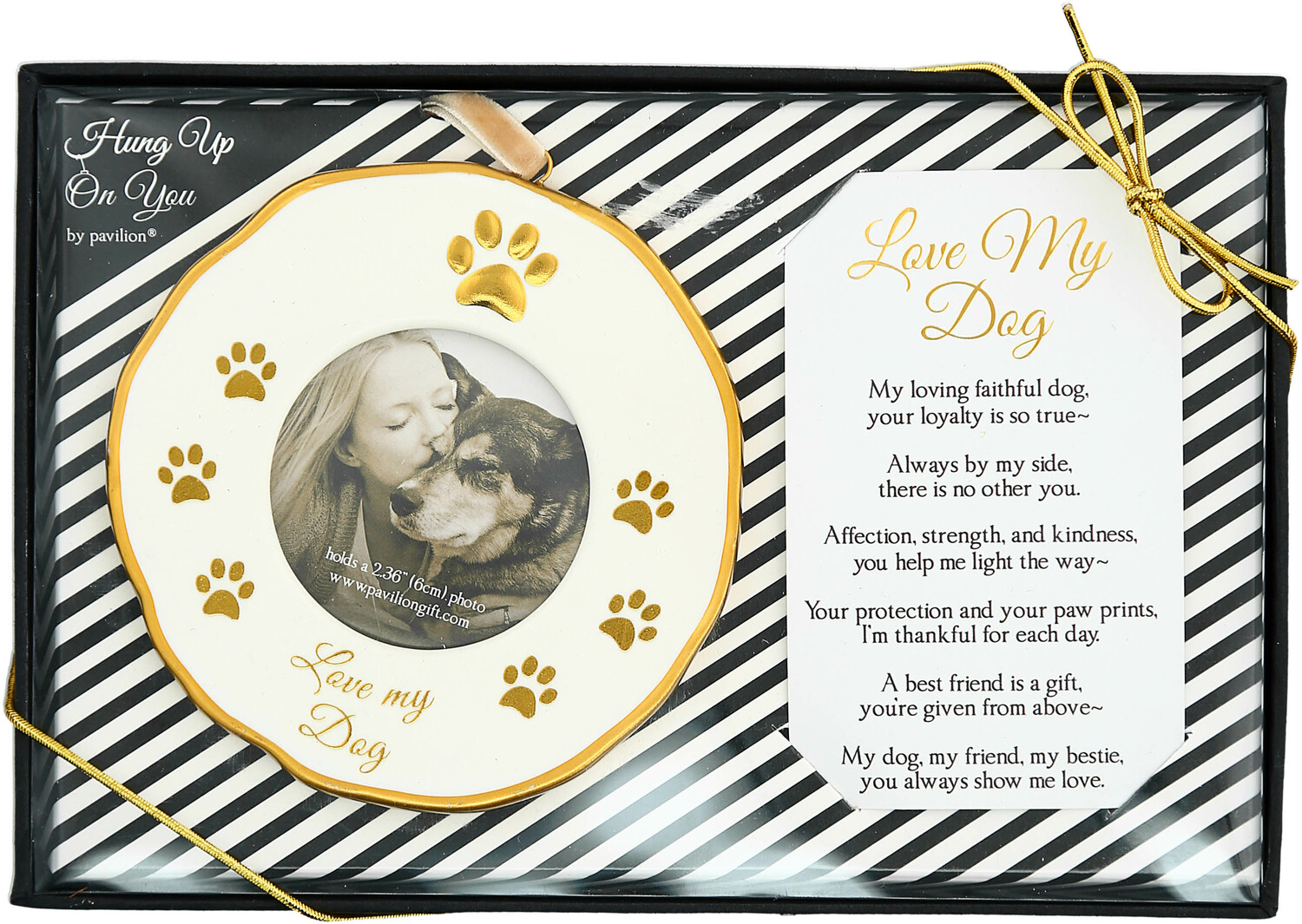 Dog by Hung Up on You - Dog - 4" Photo Frame Ornament
