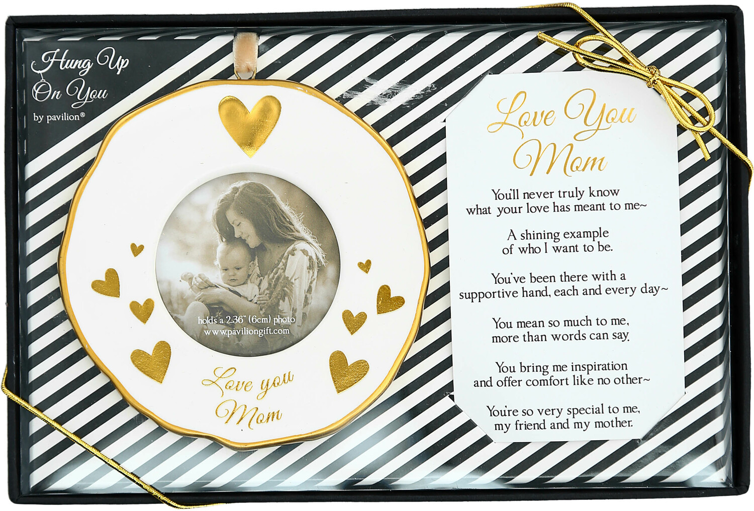 Mom by Hung Up on You - Mom - 4" Photo Frame Ornament
