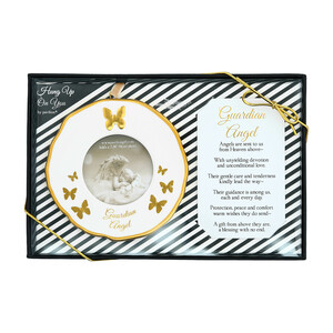 Guardian Angel  by Hung Up on You - 4" Photo Frame Ornament
