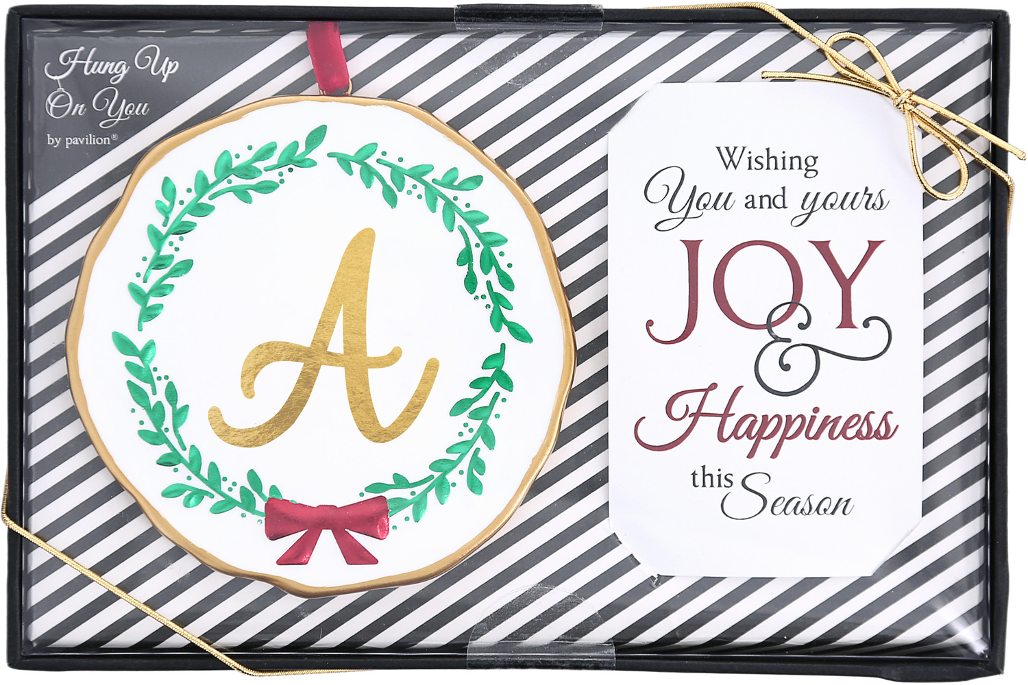 A by Hung Up on You - A - 4" Monogram Ornament
