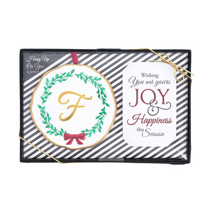 F by Hung Up on You - 4" Monogram Ornament
