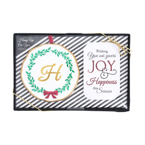 H by Hung Up on You - 4" Monogram Ornament
