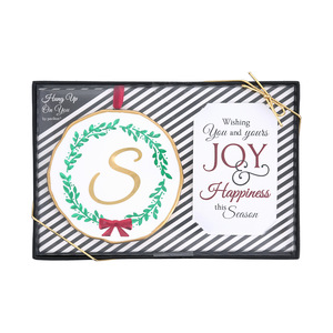 S by Hung Up on You - 4" Monogram Ornament
